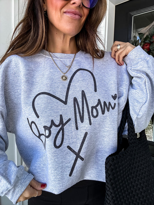 Boy Mom 💙 Oversized Sweatshirt