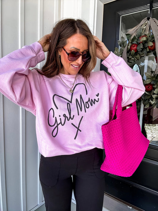 Girl Mom💕 Oversized Sweatshirt