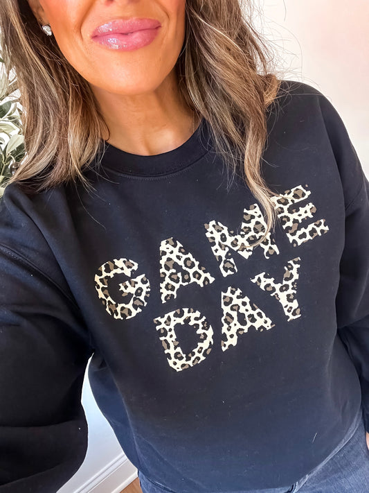 Black Leopard GameDay Sweatshirt