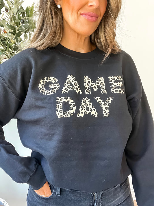 Black Leopard GameDay Sweatshirt