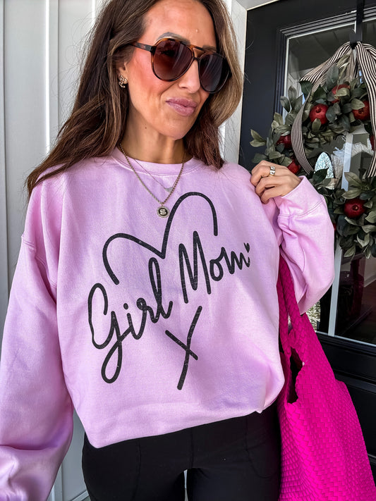 Girl Mom💕 Oversized Sweatshirt